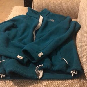 Rich teal north face